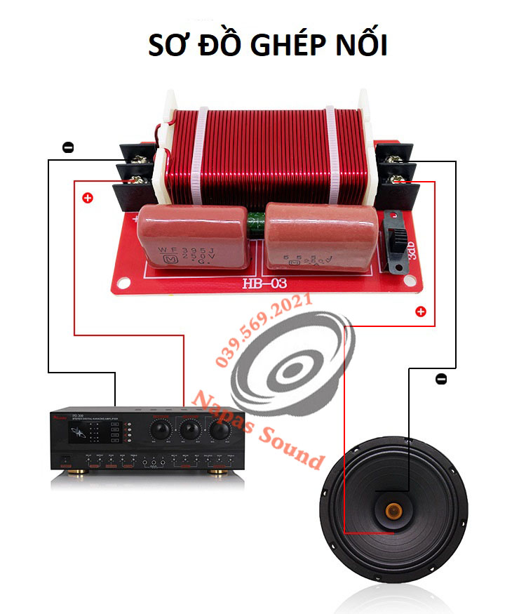 PHÂN TẦN LOA TOÀN DẢI HB03 - CÓ CHỈNH ÂM - GIÁ 1 MẠCH - MẠCH LỌC LOA TOÀN DẢI