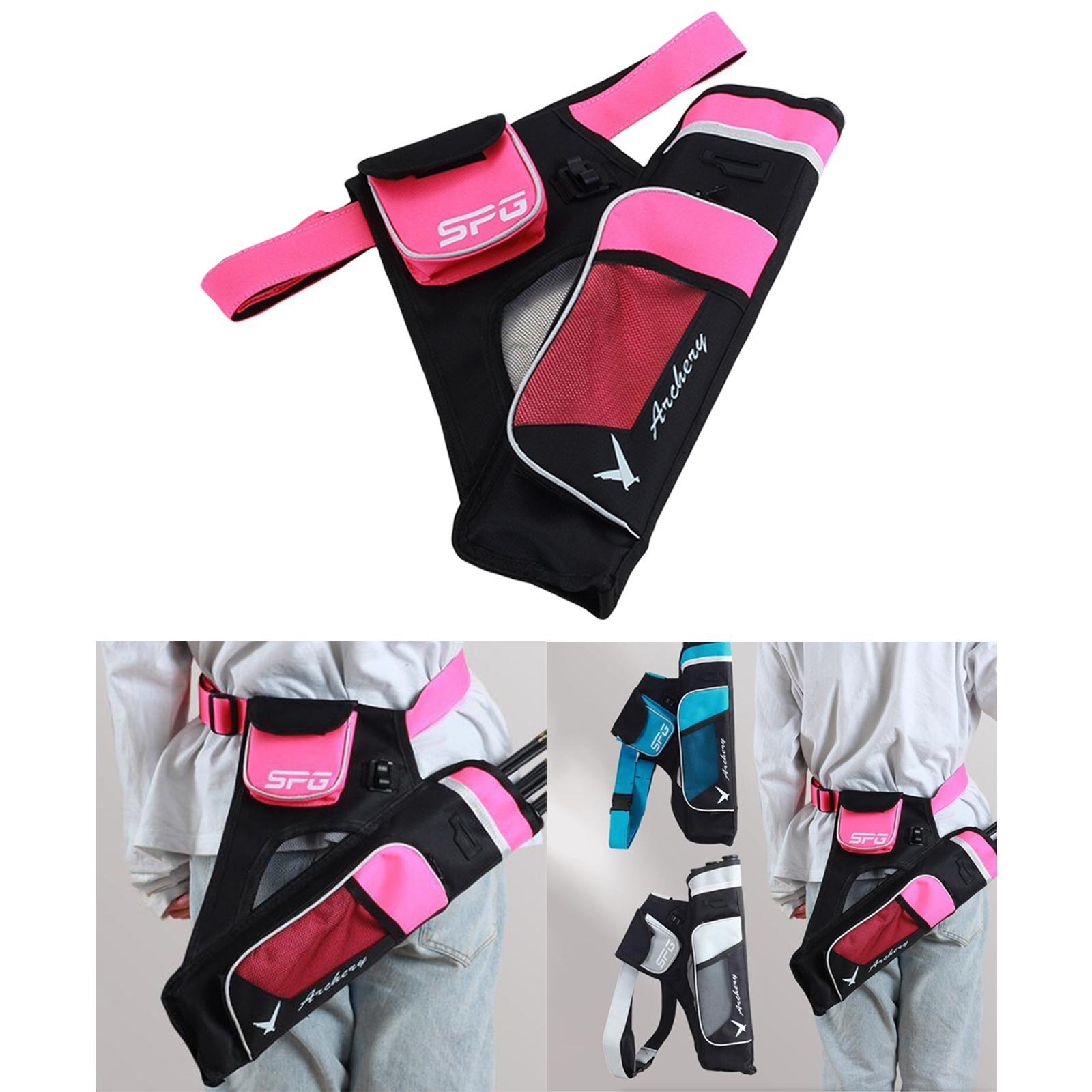 Arrow Quiver Waist-Carry Bag Oxford Fabric Hip Quiver for Recurve Compound Bow Hunting