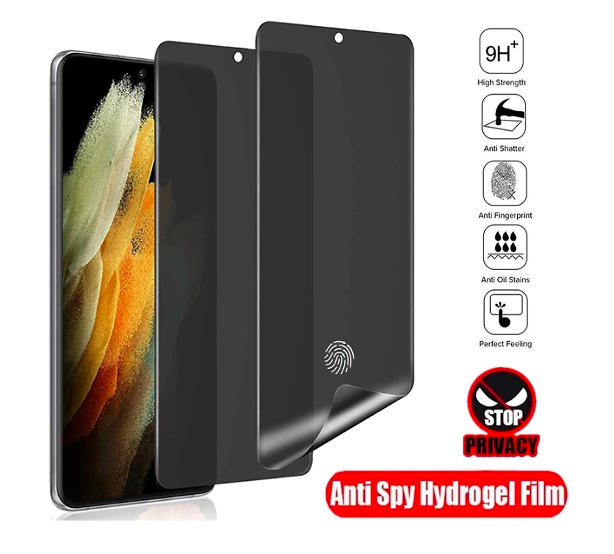 Miếng dán PPF màn hình dẻo CHỐNG NHÌN TRỘM dành cho Samsung Galaxy S23 Ultra, S22 Ultra, S24 Ultra, Note 10 Plus, Note 20 Ultra - Hàng nhập khẩu
