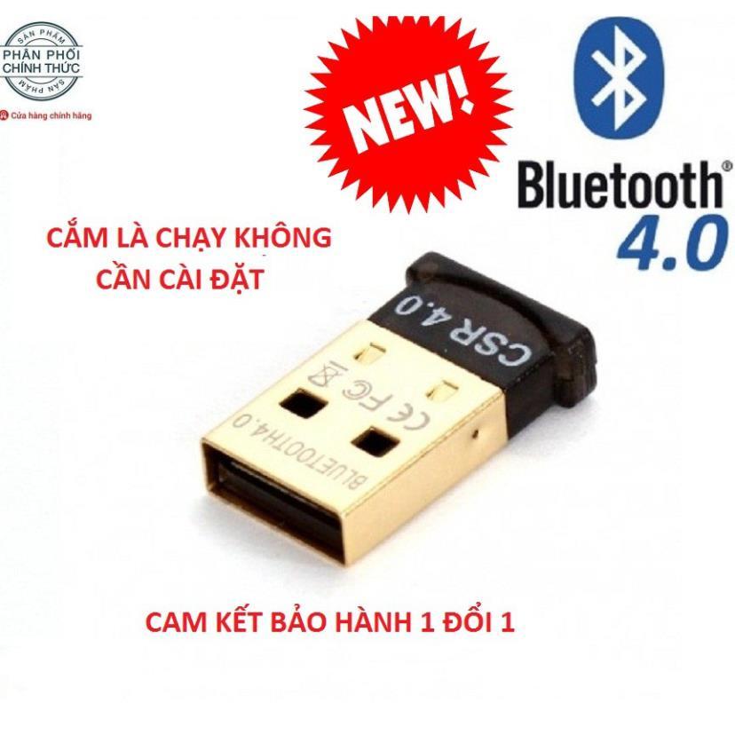 USB Bluetooth 4.0 dành cho máy tính, laptop mẫu mới nhất 2021 không cần cài đặt