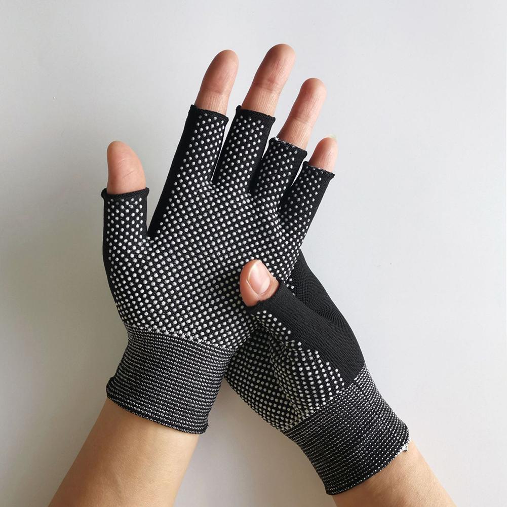 Găng tay không có ngón tay Summer chống trượt bằng tay đàn hồi tay cho nam giới cho nam giới Color: Gray