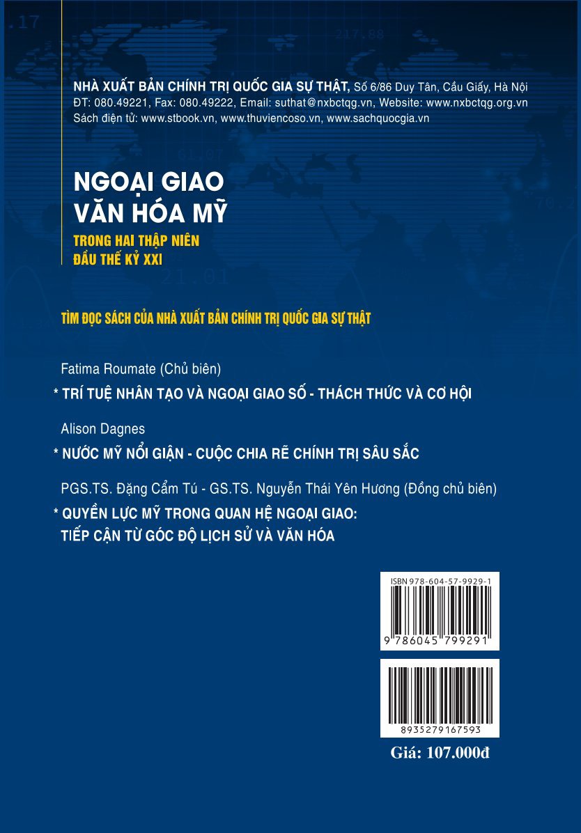 Ngoại giao văn hóa Mỹ trong hai thập niên đầu thế kỷ XXI (bản in 2024)