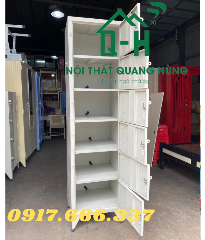 TỦ HỒ SƠ - LOCKER 6 TẦNG DÀNH CHO VĂN PHÒNG SƠN TĨNH ĐIỆN