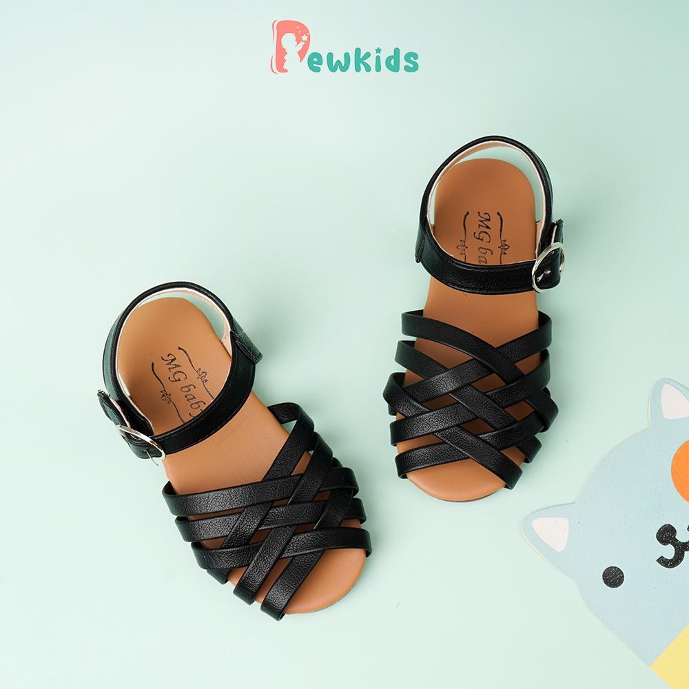 Sandal cho bé Dewkids thiết kế dây đan chéo thoáng khí, chất liệu da mềm mại - TD012