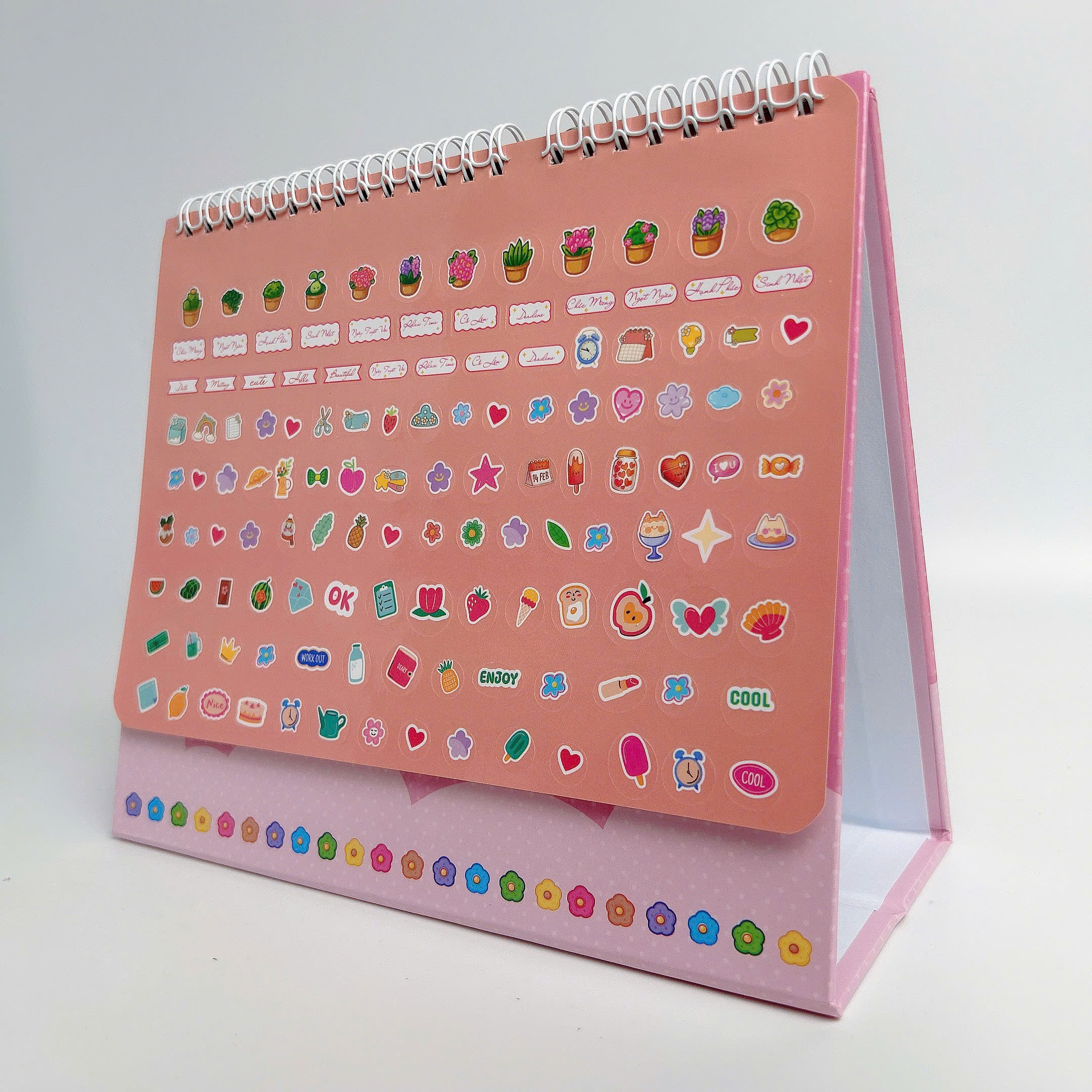 Lịch Để Bàn 2026 Tô Màu - The Garden Of Time - Tặng Sticker Trang Trí - ABBOOKS