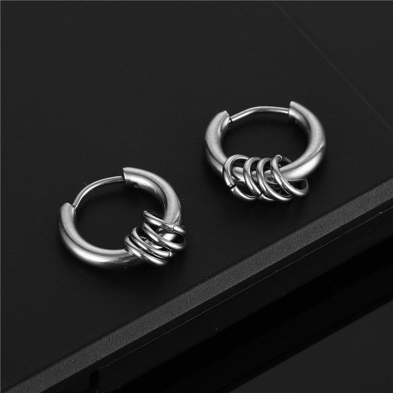 Bông tai nam nữ dạng tròn - Cực dày, kích cỡ 10 mm