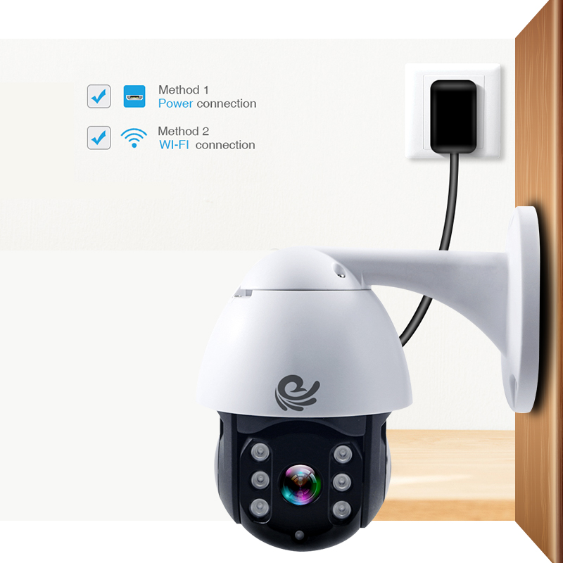 Camera Wifi An Ninh Quan Sát Ngoài Trời, Chống Nước, Kết Nối Wifi Độ Phân Giải 2.0Mpx FULL HD 1920x1080, Xoay 360 Độ Model CC8021 - Chính Hãng