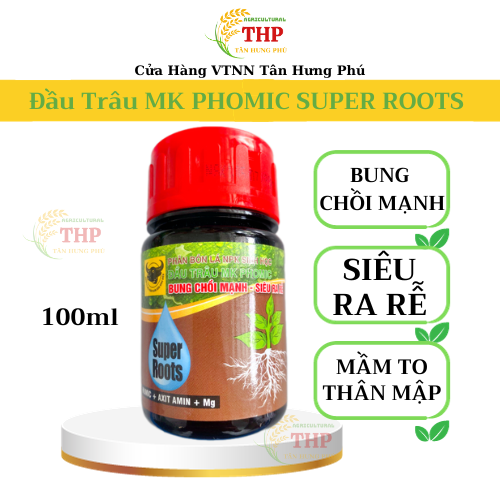 Phân Bón Lá NPK Sinh Học Đầu Trâu MK PHOMIC SUPER ROOTS | PHÂN BÓN | Chai 100ml