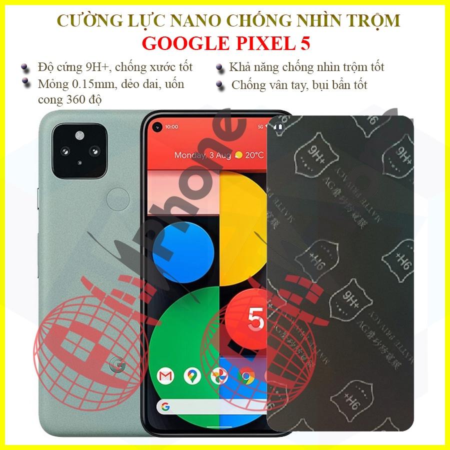 Dán chống nhìn trộm  dành cho Google Pixel 5 - Dán cường lực dẻo nano 9H+