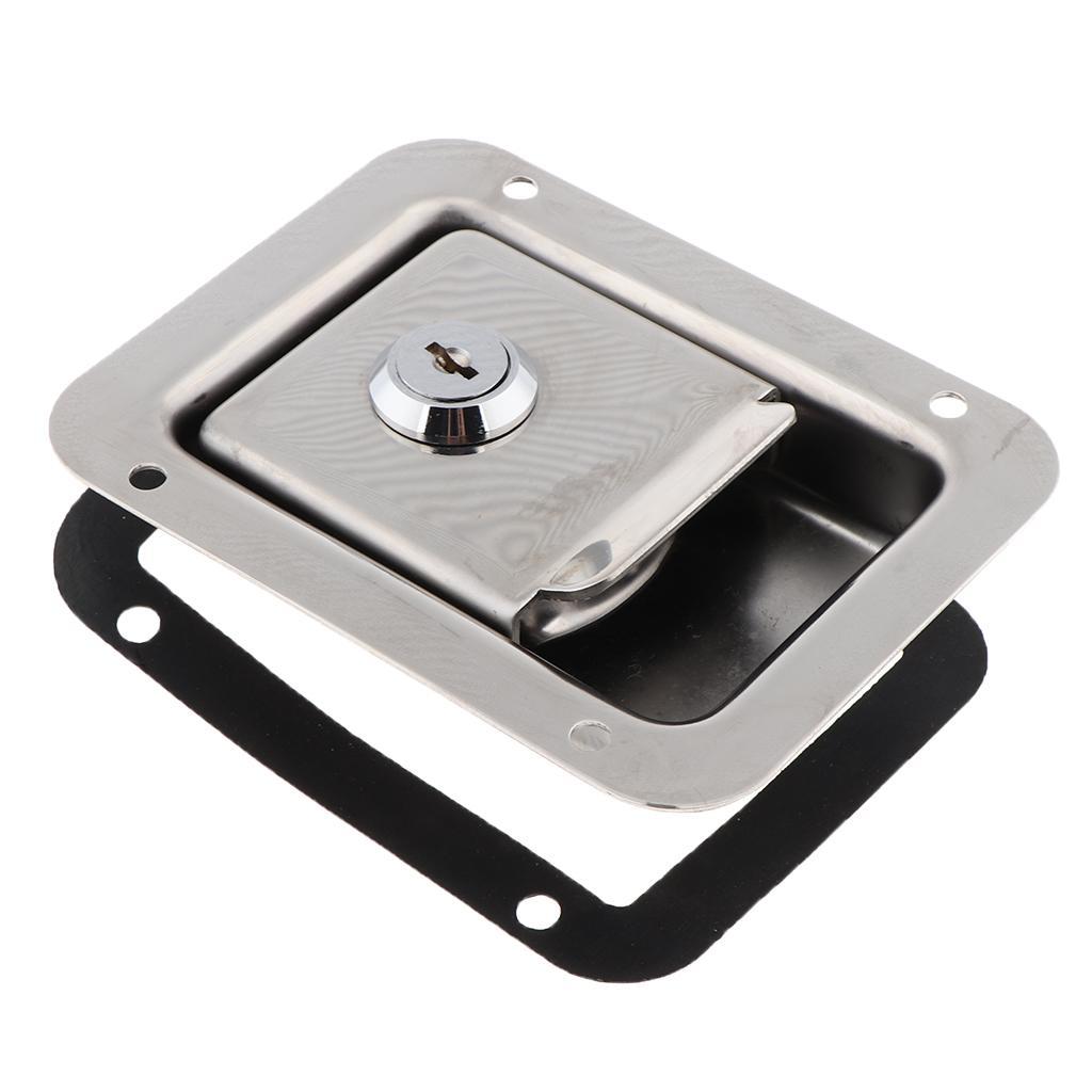 RV Paddle  Lock Latches Handle Truck Tool Box Trailer Camper with Keys