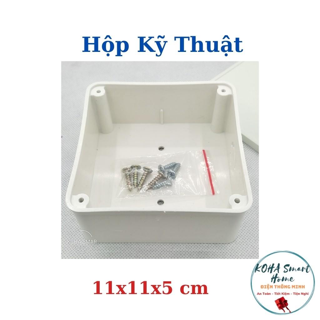 Hộp kỹ thuật chuyên dụng lắp thiết bị điện - dây nguồn camera 11x11x5 cm