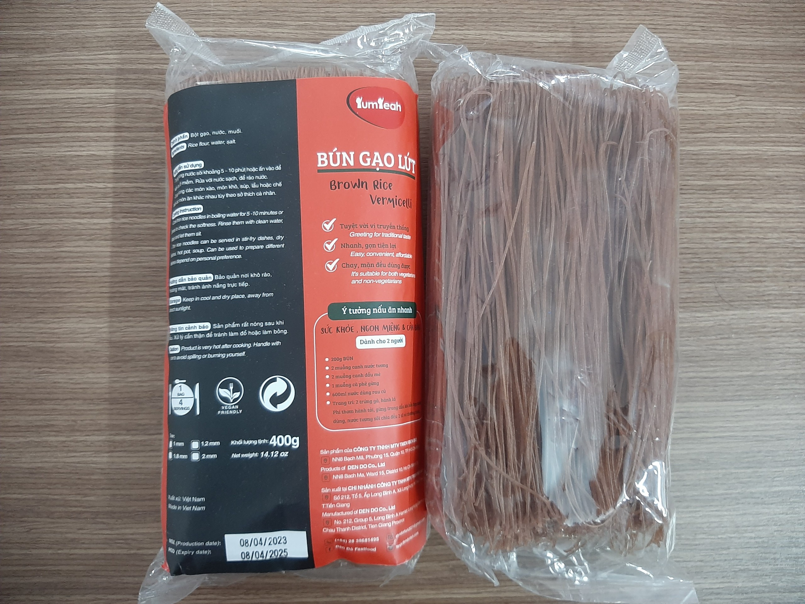 Hình ảnh BÚN CUỘN GẠO LỨT 400g