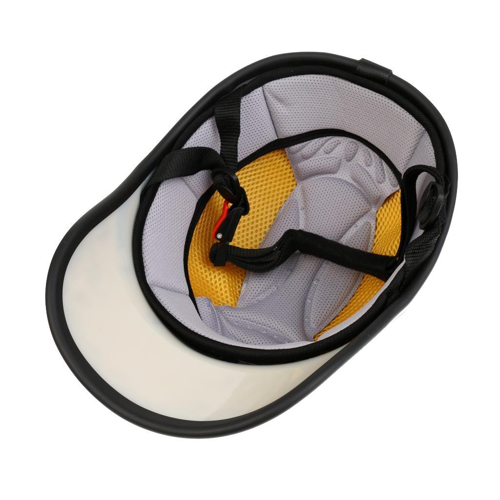 2Pcs Baseball Cap Style Motorcycle Helmet Bike Cycling Helmet Anti-UV Visor Black