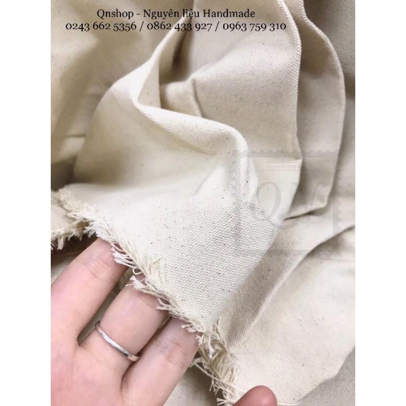 1 mét Canvas, vải bố, vải mộc làm nền chụp ảnh, thêu, may túi, làm rèm, trải bàn, may gối tựa...