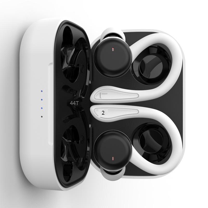 Khuyến mại tai nghe Bluetooth dung lượng lớn móc tai thể thao mới chạy chống nước tws trong tai tai nghe không dây thực sự T40