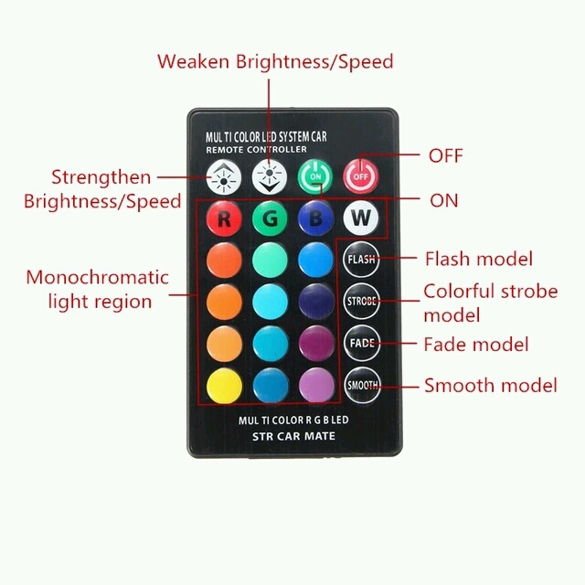 Đèn led Demi, xi nhan 16 màu có remote điều khiển - Điện Lạnh Thuận Dung