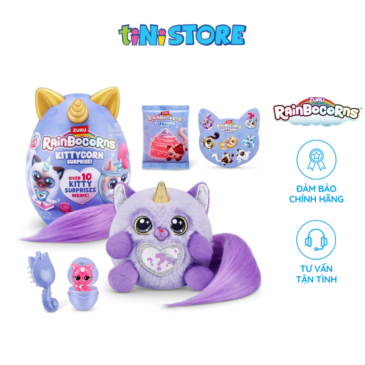 Đồ Chơi Trứng Kỳ Lân Mèo Con Zuru Rainbocorns Kittycorn (Series 9) (Mẫu ngẫu nhiên) 92104