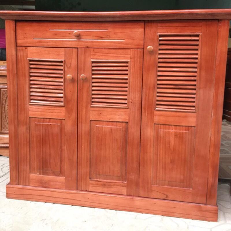 tủ giày gỗ xoan ta 3 cánh