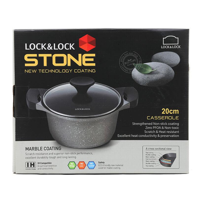 Hình ảnh Nồi Lock&Lock Stone 2 Tay Cầm LCA6202D-IH (20cm)