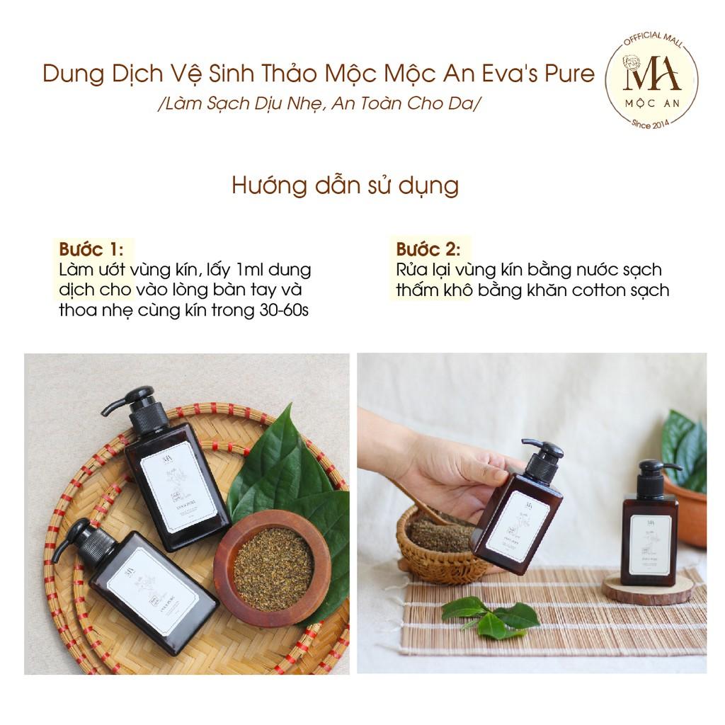 Dung Dịch Vệ Sinh Thảo Mộc Mộc An Eva's Pure Làm Sạch Dịu Nhẹ, An Toàn Cho Da 150ml