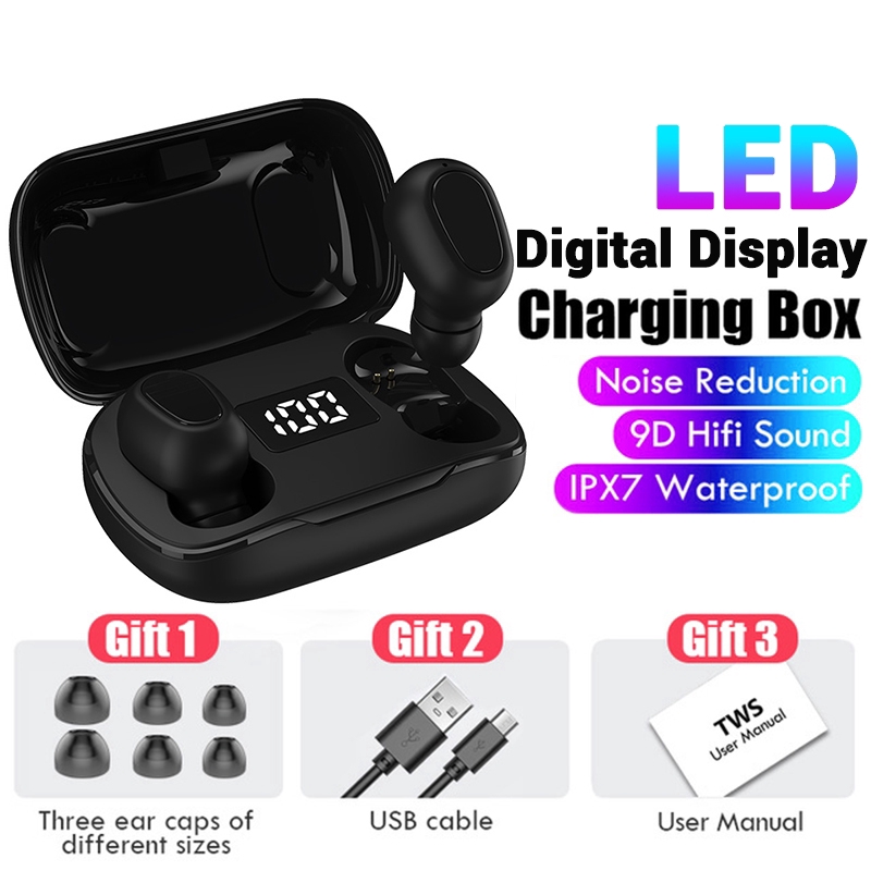 Tai Nghe Bluetooth Không Dây Bluetooth 5.3 TWS Micro Ghi Âm Điện Thoại The Deosd - Hàng Chính Hãng