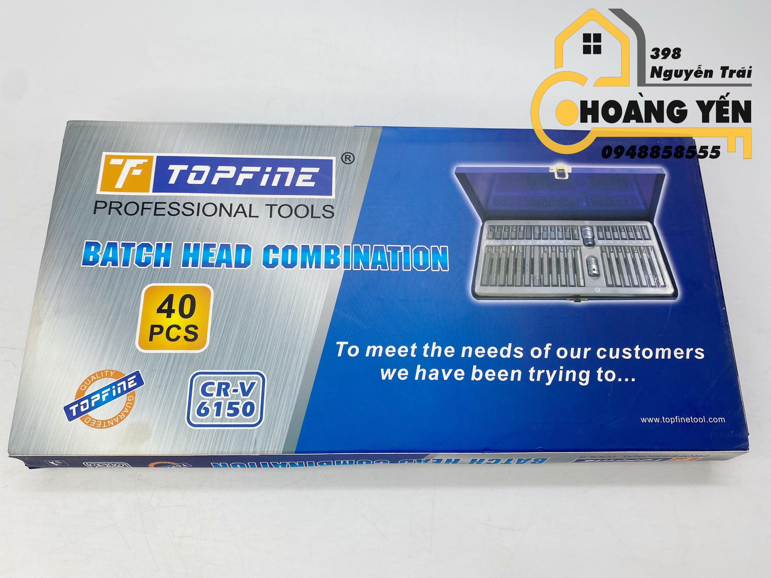 Bộ đầu mũi vít lục giác hoa thị, lục giác bông 40 chi tiết TOPFINE TF-170582 Bộ đầu mũi vít đa năng Bộ đầu lục giác đa năng