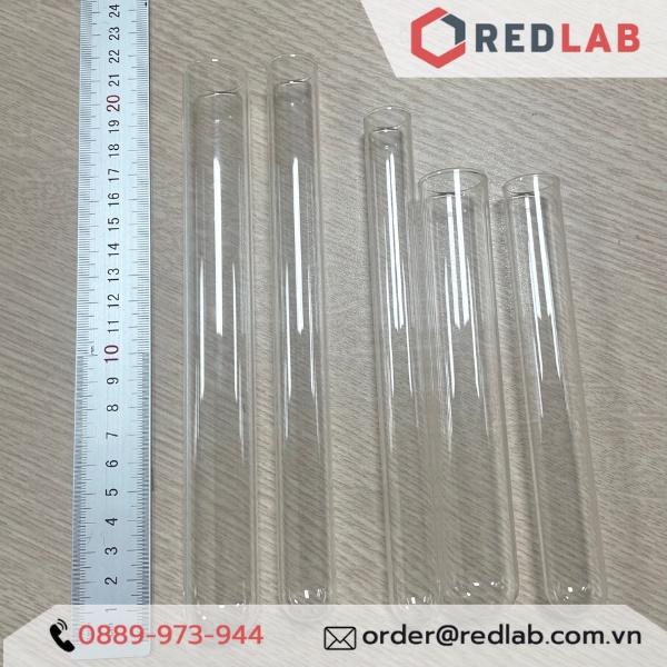 Ống nghiệm thủy tinh trơn không nắp không vành nhiều kích thước Onelab