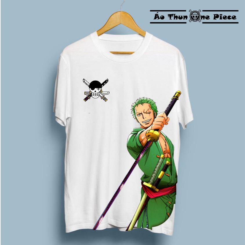 Áo Thun In Hình Roronoa Zoro Kèm Logo Cực Đẹp, Cực Ngầu - Áo Thun One Piece