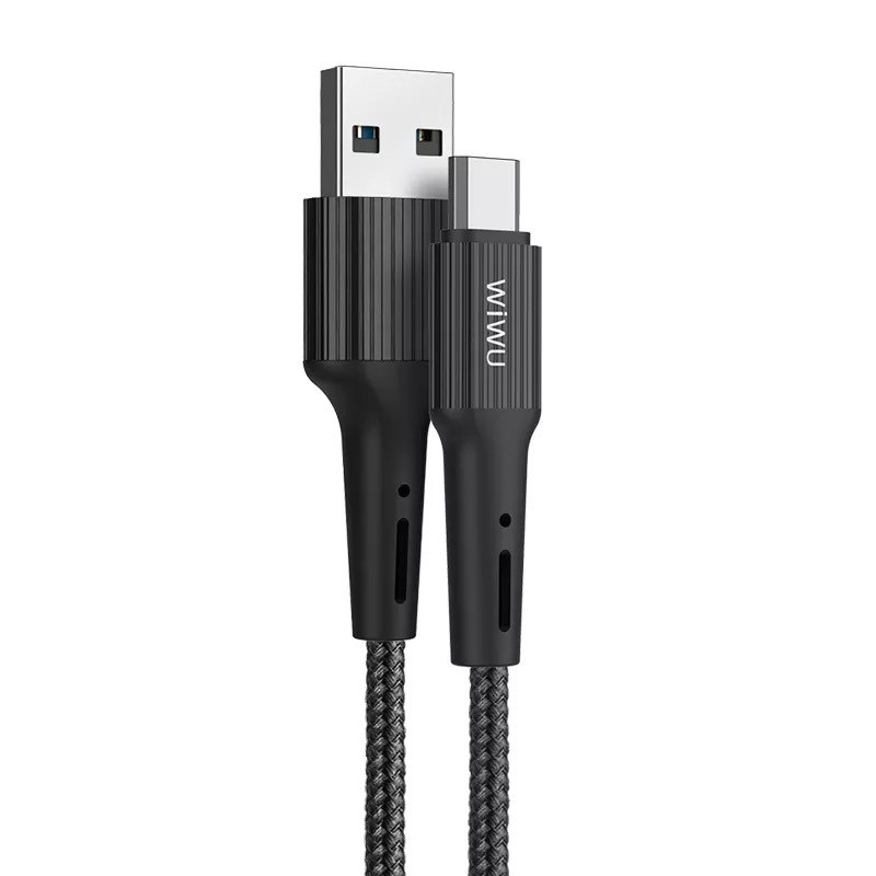 Cáp Wiwu Gear Charging & Sync Cable Micro 2.4A 1.2M G10 cho các thiết bị sạc chân Micro, hỗ trợ sạc nhanh - Hàng chính hãng