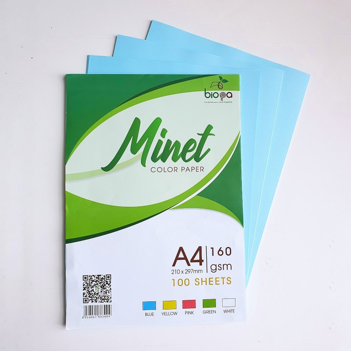 Giấy bìa màu A4 - bìa cứng 160gsm chuyên dùng in ấn, đảm bảo sắc nét - sản xuất tại Việt Nam