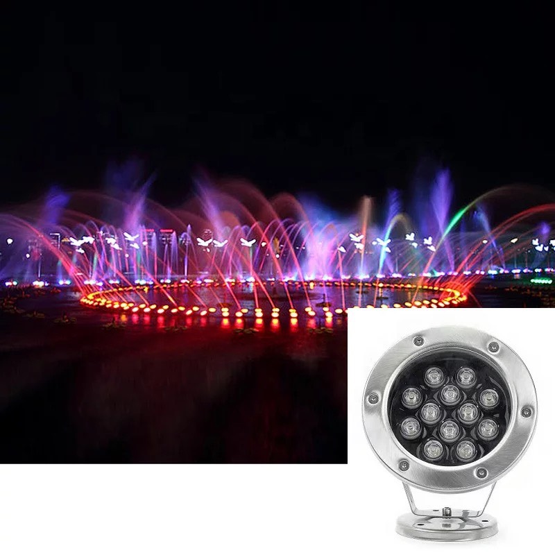 Đèn LED âm nước có đế 12w đổi màu 24VAC
