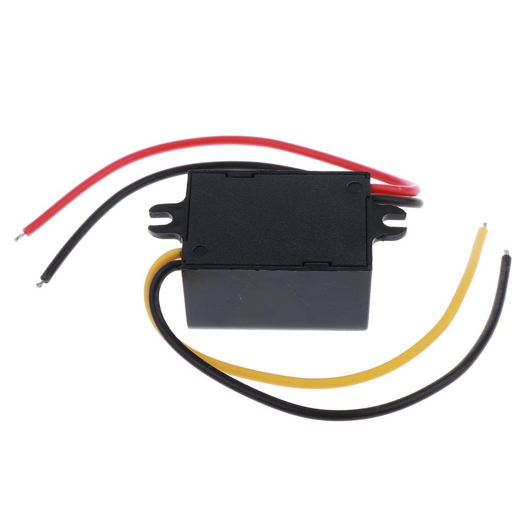 2x Waterproof Auto Vehicle Voltage Reducer DC-DC Converter 12V to 3.3V Step-down Voltage Regulator Transformer 3A/10W Power Supply Module for Car