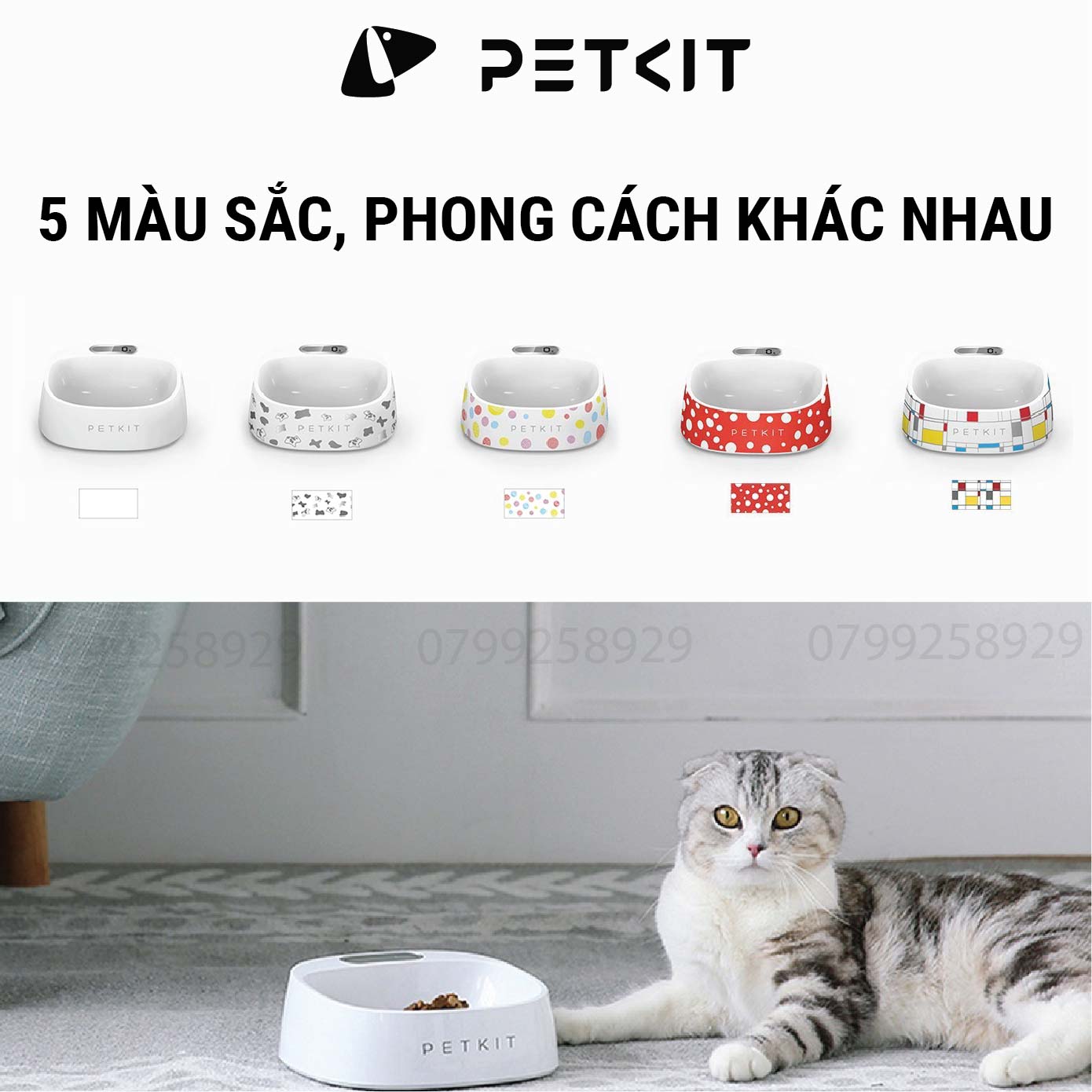 Bát Ăn Thông Minh, Chén Ăn Định Lượng, Cân Thức Ăn Cao Cấp, Kháng Khuẩn Petkit