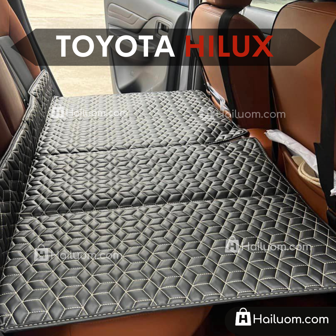 Đệm Nằm ô tô TOYOTA HILUX - Thiết kế 4 Khay Dọc Trợ Lực - Đệm không bơm như đệm hơi ô tô