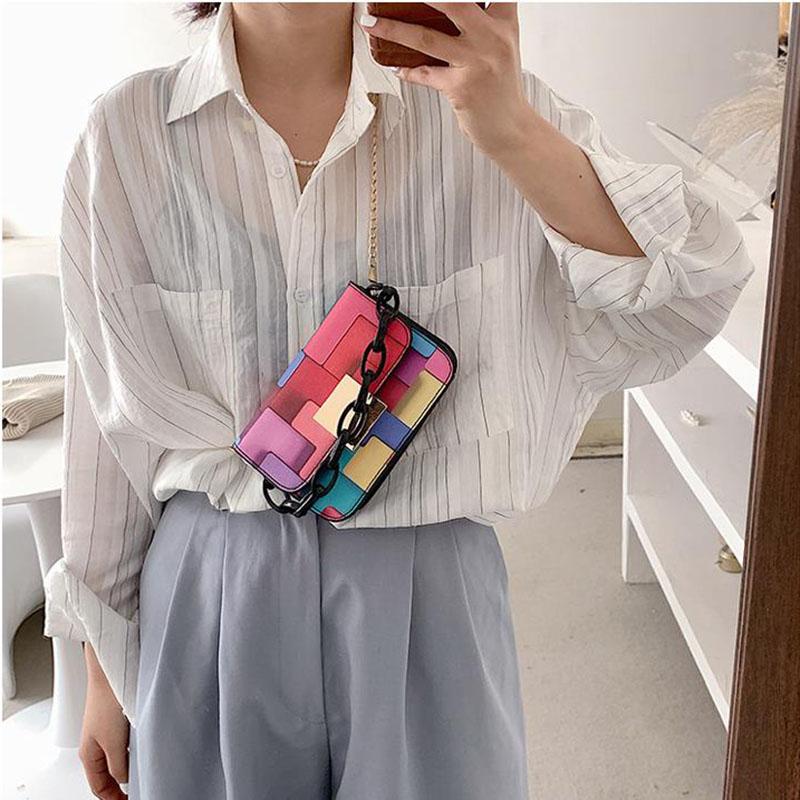 Túi Xách Thời Trang Cho Nữ 2021 Phụ Nữ Đeo Vai Dây Chuyền Di Động Phụ Nữ Crossbody Túi Ví Và Túi Xách Cao Cấp Mini Túi Vuông