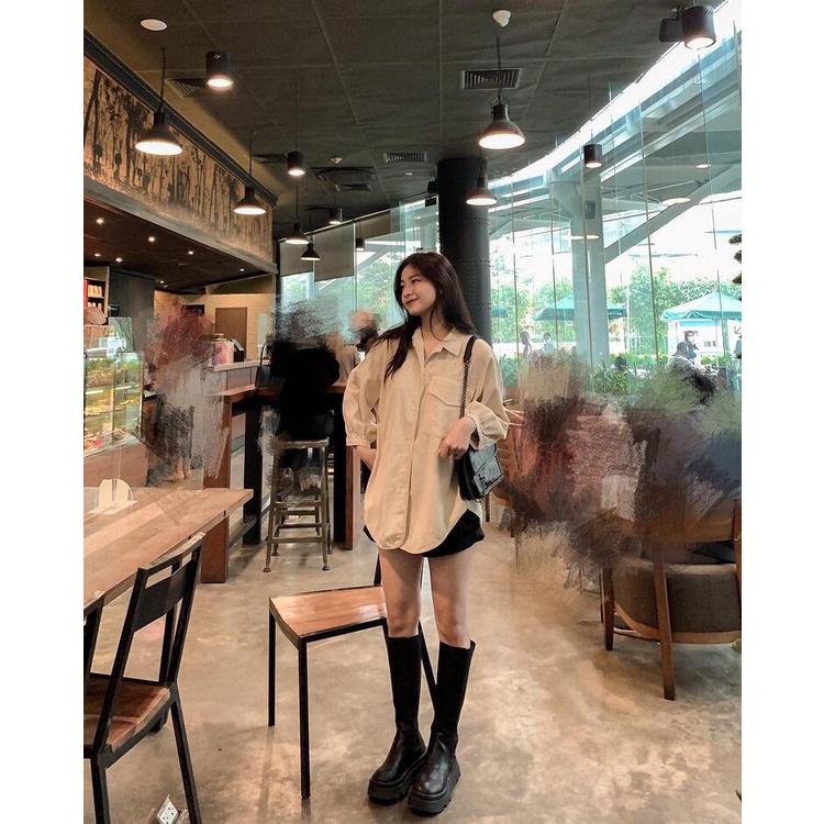 Áo Somi Nữ Ulzzang Đuôi Tôm Tay Bo Dài Tay