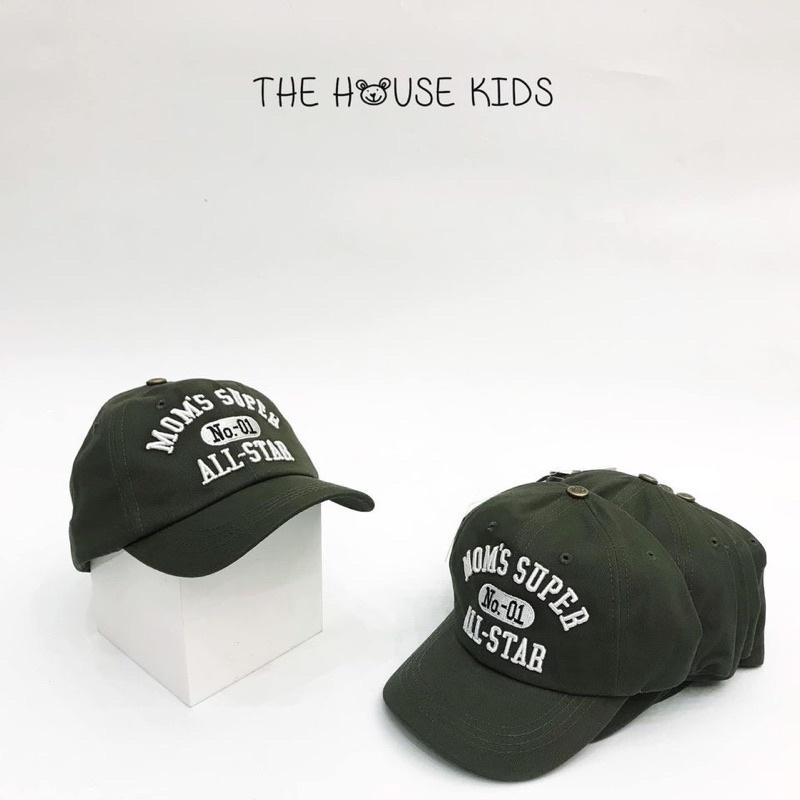 Mũ Lưỡi Trai Cho Bé Trai THE HOUSE KIDS Thêu Chữ Trắng