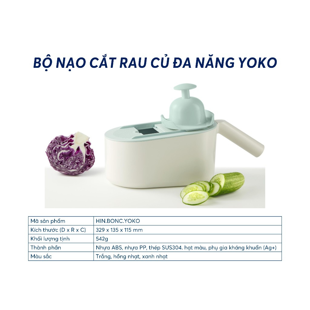Bộ nạo cắt rau củ đa năng Yoko - Inochi