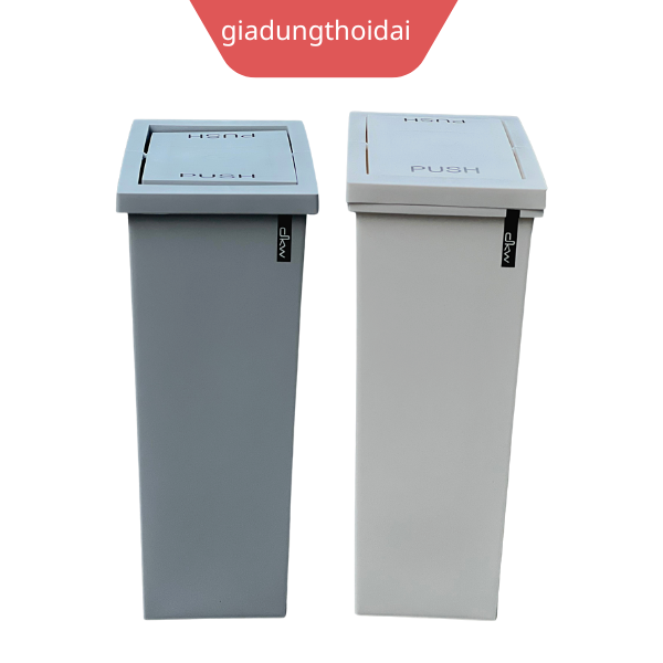 Thùng Rác Nhựa Nắp Lật 20L PUSH KEEP CLEAN Thái Lan ( 19x33.3x45.5cm)