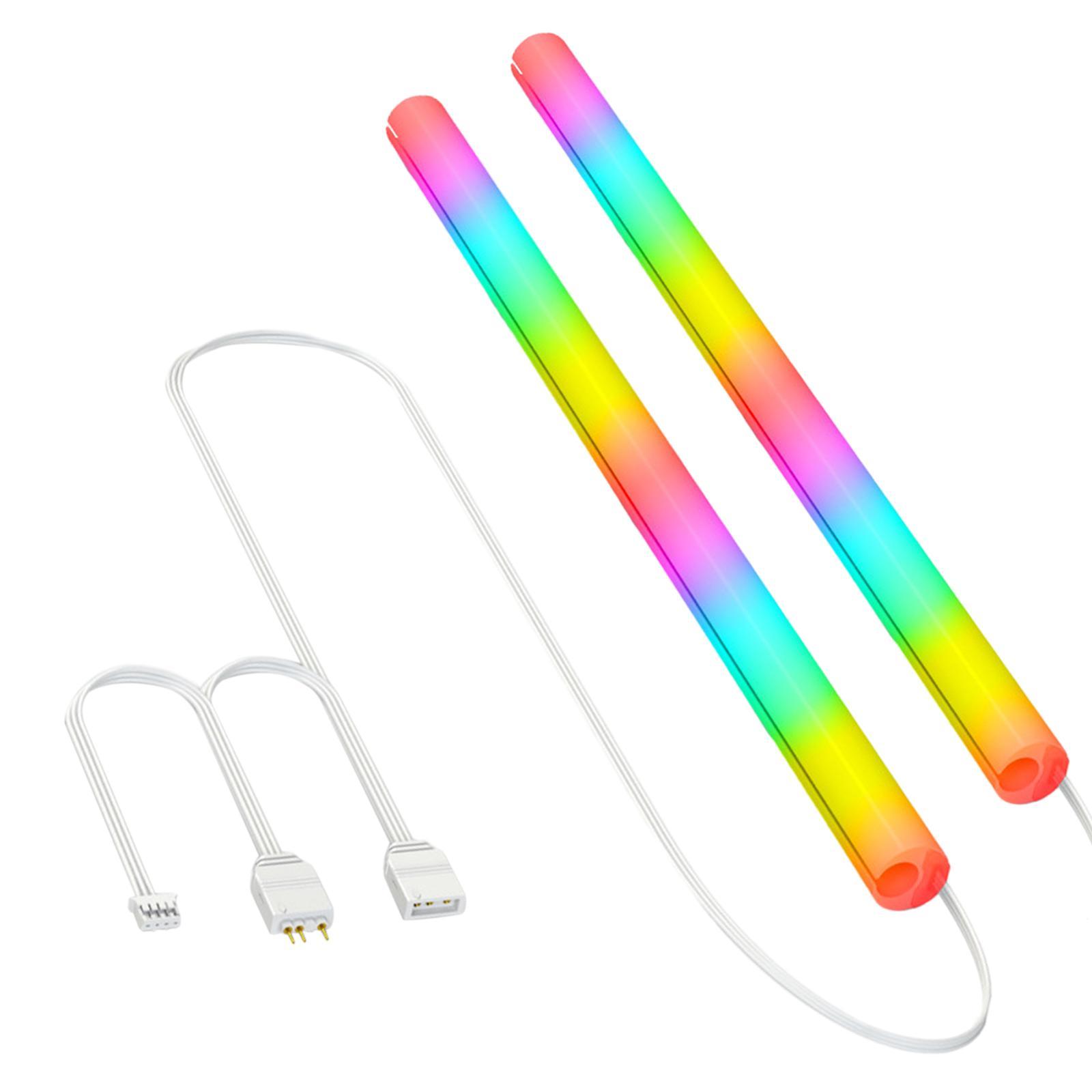 2Pcs Water Cooling Tube Sleeve 3Pin 4Pin for Desktop Computer Gaming Case PC