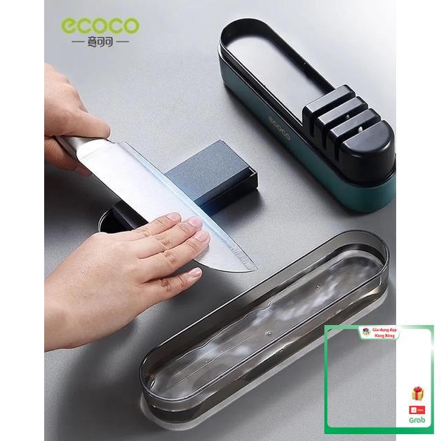 (siêu phẩm)mài dao inox ecoco cực sắc bén cao cấp tặng kèm đá mài 2109