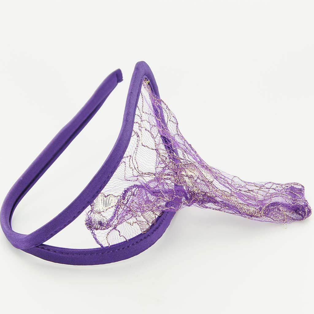 Couple Lovers Mens Women C String Mesh Thong Invisible Underwear Underpants