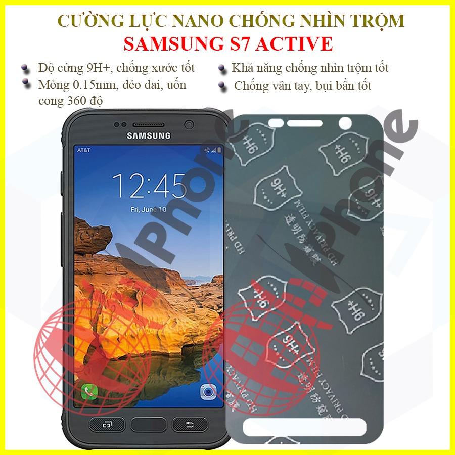 Dán chống nhìn trộm dành cho Samsung S7 Active - Dán cường lực dẻo nano 9H+