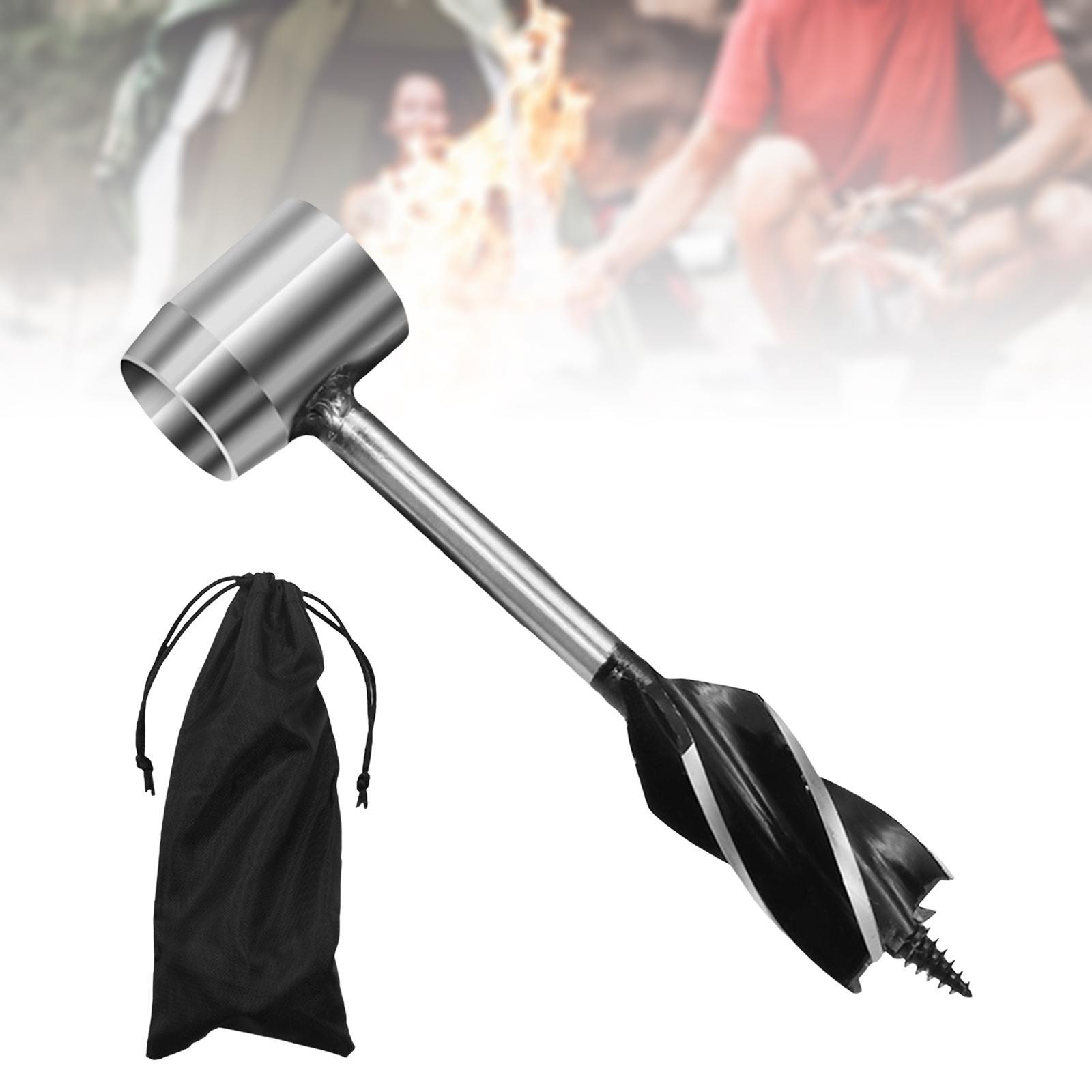Bushcraft Settlers Tool for Survival Wood Auger Drill Bit Bushcraft Gear Hand Auger Drill Wood for Survival Travel Camping Outdoor