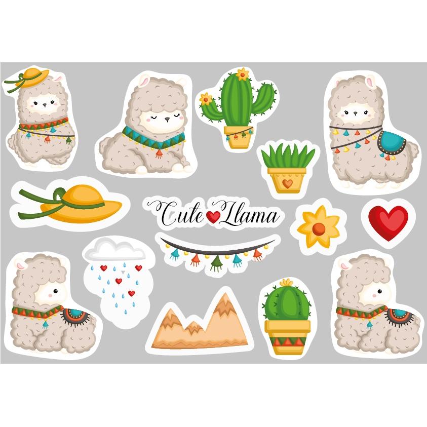 Sticker cute đáng yếu chống nước dán trang trí laptop, mũ nón bảo hiểm, vali, xe tay ga - 31940955