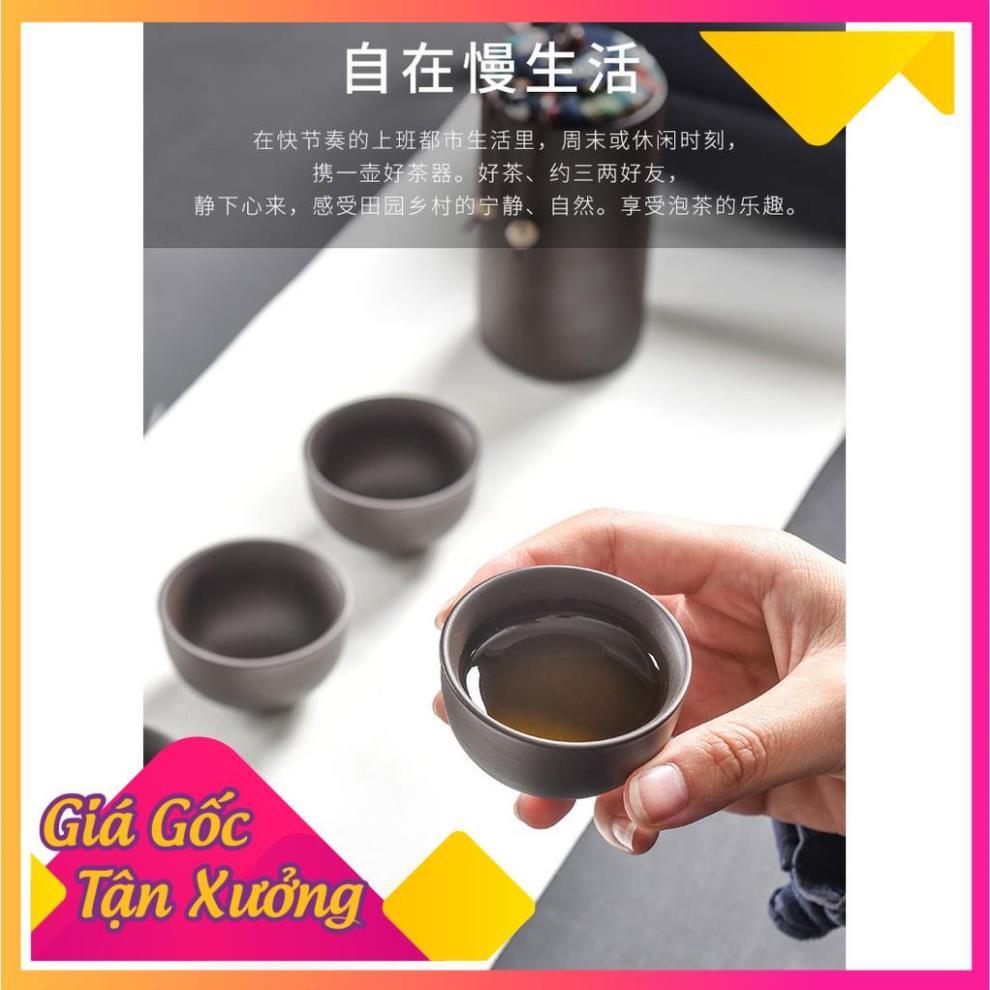 Bộ Bình Trà Có Túi Đựng Đi Du Lịch + Tặng Kèm Khăn Lau Cao Cấp FREESHIP  TP'S