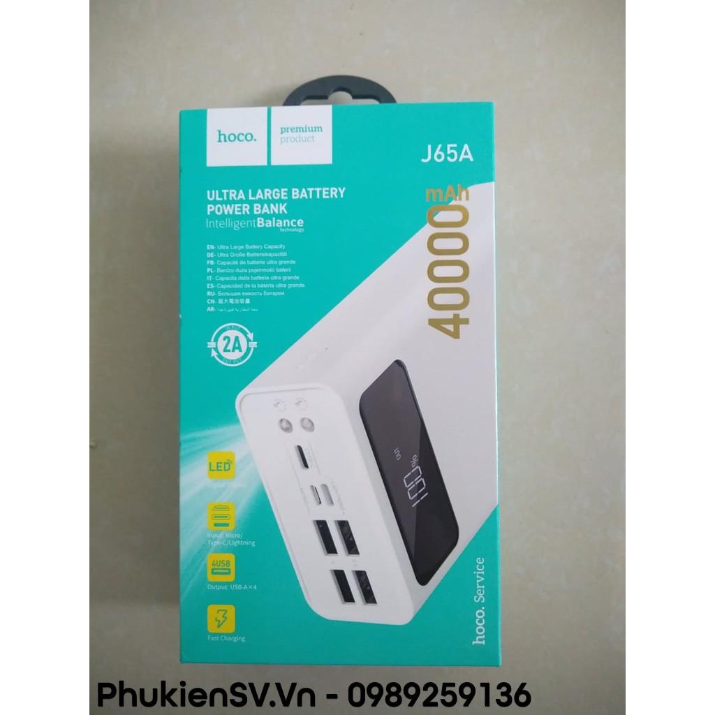 Pin sạc dự phòng Hoco J65A 40.000 mAh - HÀNG CHÍNH HÃNG