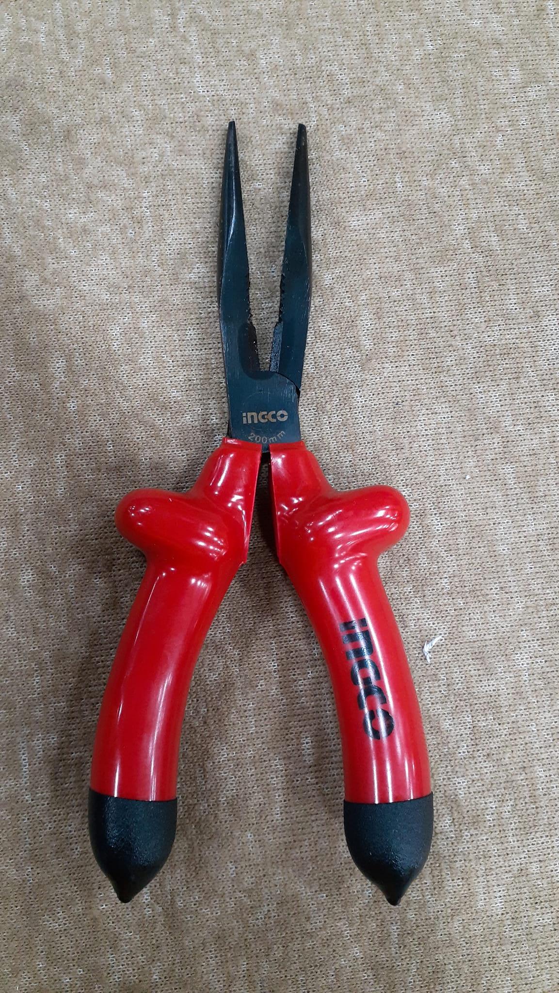 KÌM MŨI NHỌN DÀI CÁCH ĐIỆN 1000V 8" INGCO HILNP01200 - HÀNG CHÍNH HÃNG