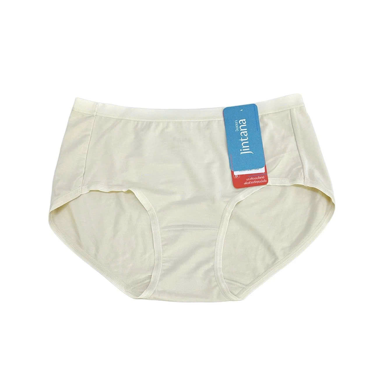 Quần lót nữ Jintana Thái cotton thun lạnh lưng cao mẫu trơn đơn giản