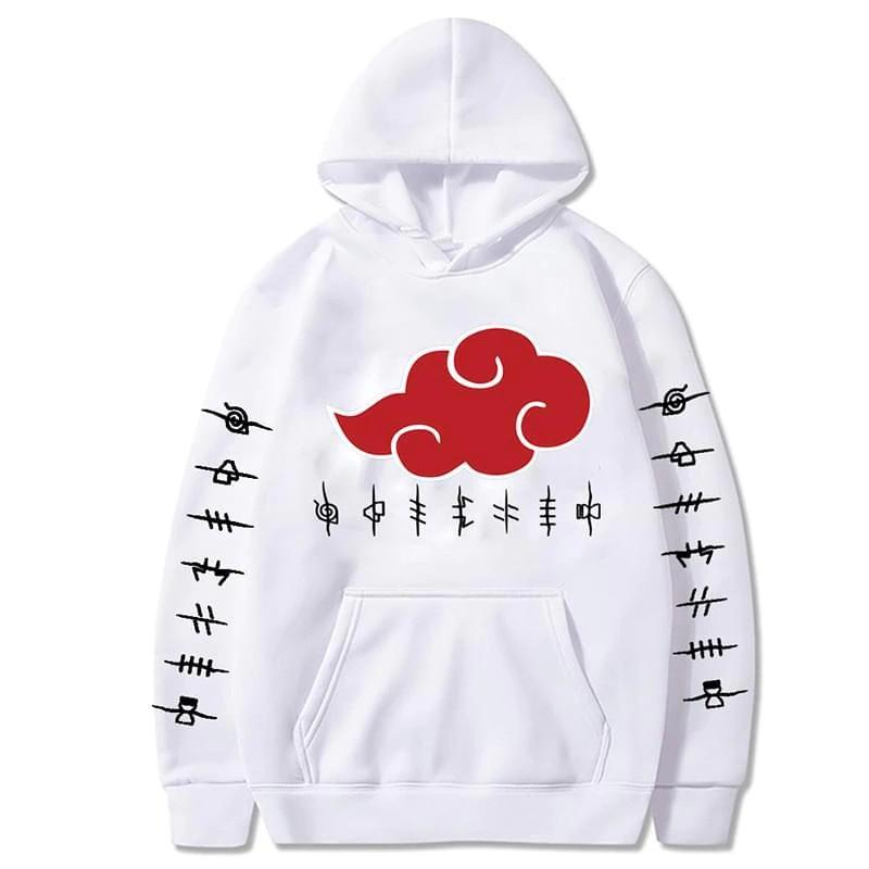 Áo hoodie Anime Akatsuki In Hình Có Mũ Nam Nữ Harajuku Dạo Phố Áo Thun Unisex Oversized Hoody